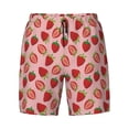 thumbnail image 4 of Lsque Mens Swim Trunks Strawberries Pattern - Bathing Suit Compression Liner - Beach Swim Shorts Swimwear - (S-3XL) - Stretch Quick Dry -XX-Large, 4 of 9