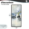 thumbnail image 4 of Stupell Industries Modern Muted Circular Dapples Black Framed Giclee Art, 10 x 24, by Lisa Ridgers, 4 of 8