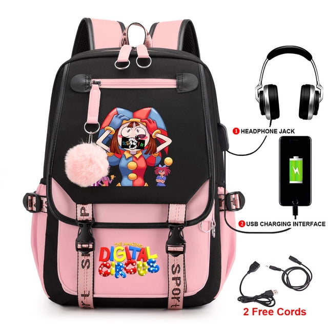 Magic Digital CircusAmazing Digital CircusBackpack Student Schoolbag Fashion Backpack 19 Average Size