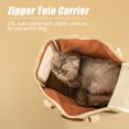 thumbnail image 3 of Labymos Pet Carrier for Cats Canvas Totes with Mesh Window Zipper Travel Bags, 3 of 8