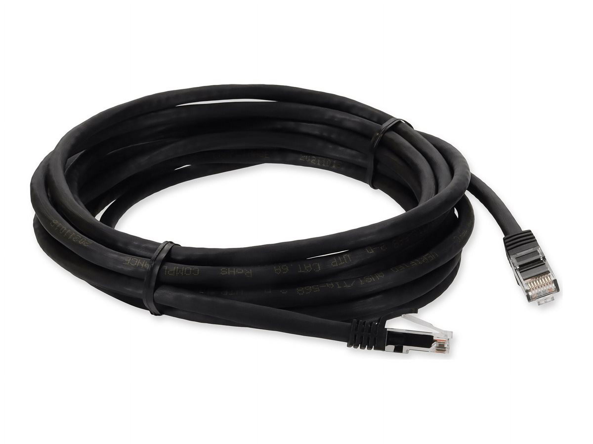 AddOn ADD20FCAT6ABK Cat6A Ethernet Patch Cable - 20' Black