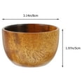 thumbnail image 4 of Japanese Style Wooden Bowl Salad Bowls Serving Fruit for Kitchen Counter Rice Bread, 4 of 6