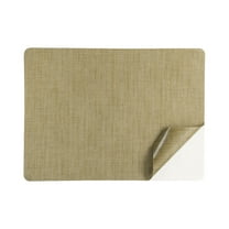 Uxcell Linen Repair Patch, 8 x 11 Inch Self-Adhesive Linen Fabric Repair Patches for Sofa Couch Clothes Handbag Tents Car Seats Furniture, Khaki