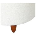 thumbnail image 6 of Exlonjet 19.7" Height Round Storage Ottoman, Modern Teddy Velvet Fabric Cushion Footstool with Removable Lid and Wooden Legs for Footrest Bedroom Living Room Entryway Couch, Fluffy White, 6 of 7