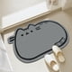 thumbnail image 2 of Alfombrilla antideslizante para baño con dibujos de gatos, puerta de baño para el hogar, alfombrilla absorbente para pies, alfombrilla para barro de diatomeas fácil de secar, 2 of 5