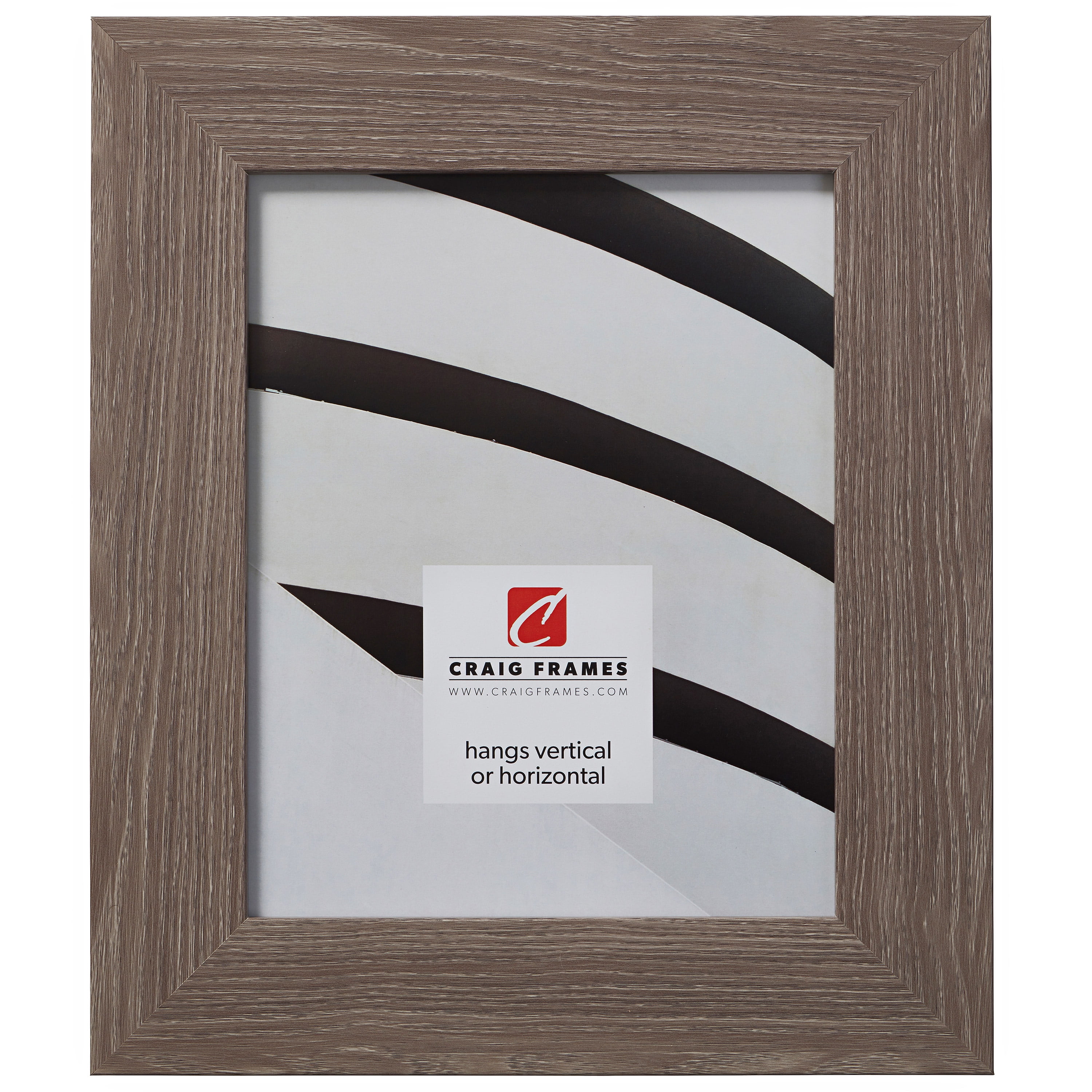 Craig Frames 1WB3BK 24x32 Black Picture Frame Matted to Display a 20x28 Photo 