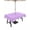Plum Orchid, variant on Outdoor Tablecloth with Umbrella Hole and Zipper, Black White Stripe Waterproof Patio Tablecloth for Dining 52''x70'', Modern Minimalist Geometric Striped Wipeable Table Cover for Picnic BBQ Party