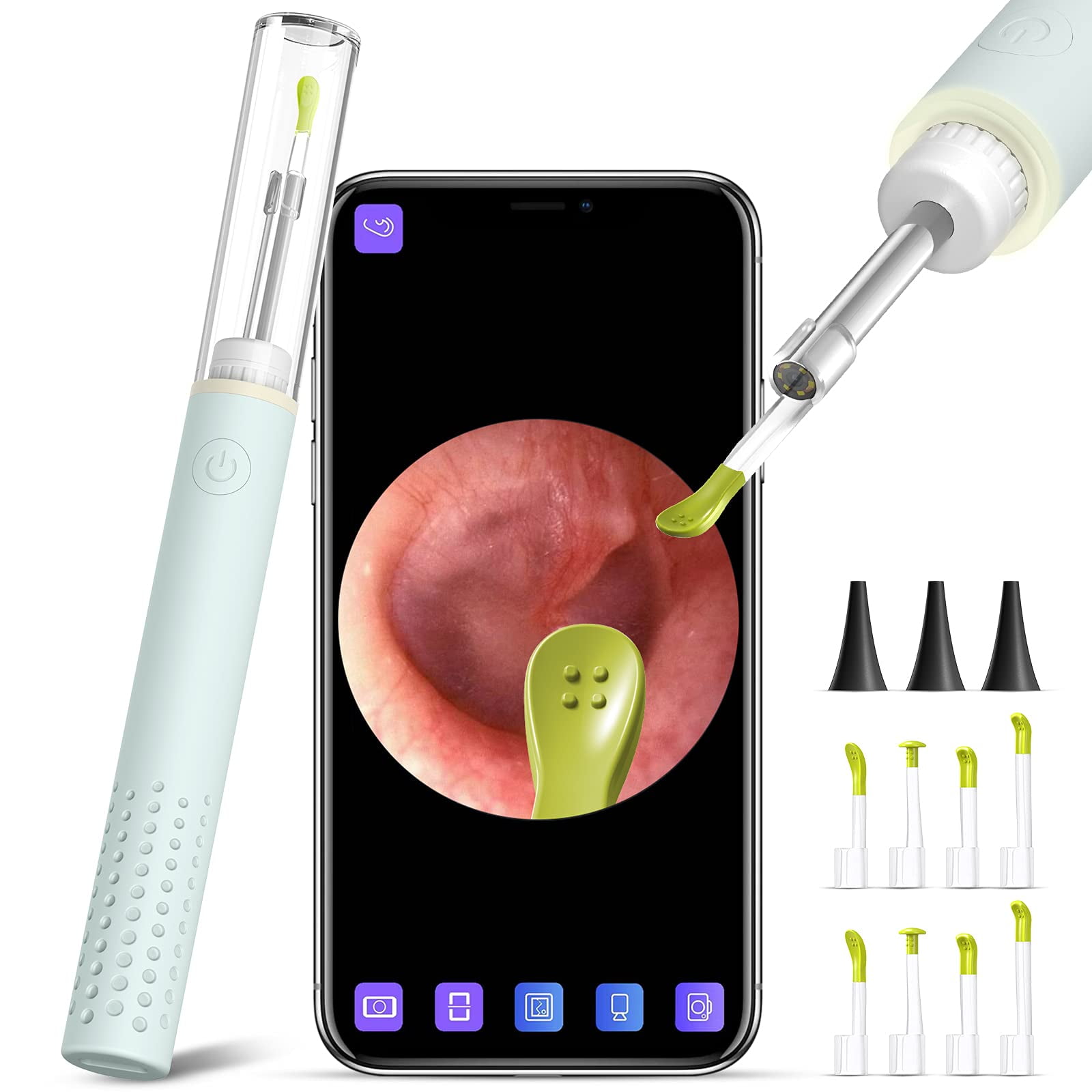 Ear Wax Removal Tools, Otoscope Ear Cleaning Camera with Lights