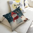 thumbnail image 5 of Cheerful Snowman Christmaslinen throw pillowcase decoration pillowcase gifting preferred 20x20 inch cushion cover 4 sets sofa pillowcase sofa bedroom living room car, 5 of 8