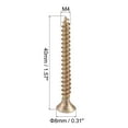 thumbnail image 2 of Unique Bargains M4 x 40mm Phillips Flat Head Carbon Steel Color Zinc Plated Wood Screws 100 Pack, 2 of 5