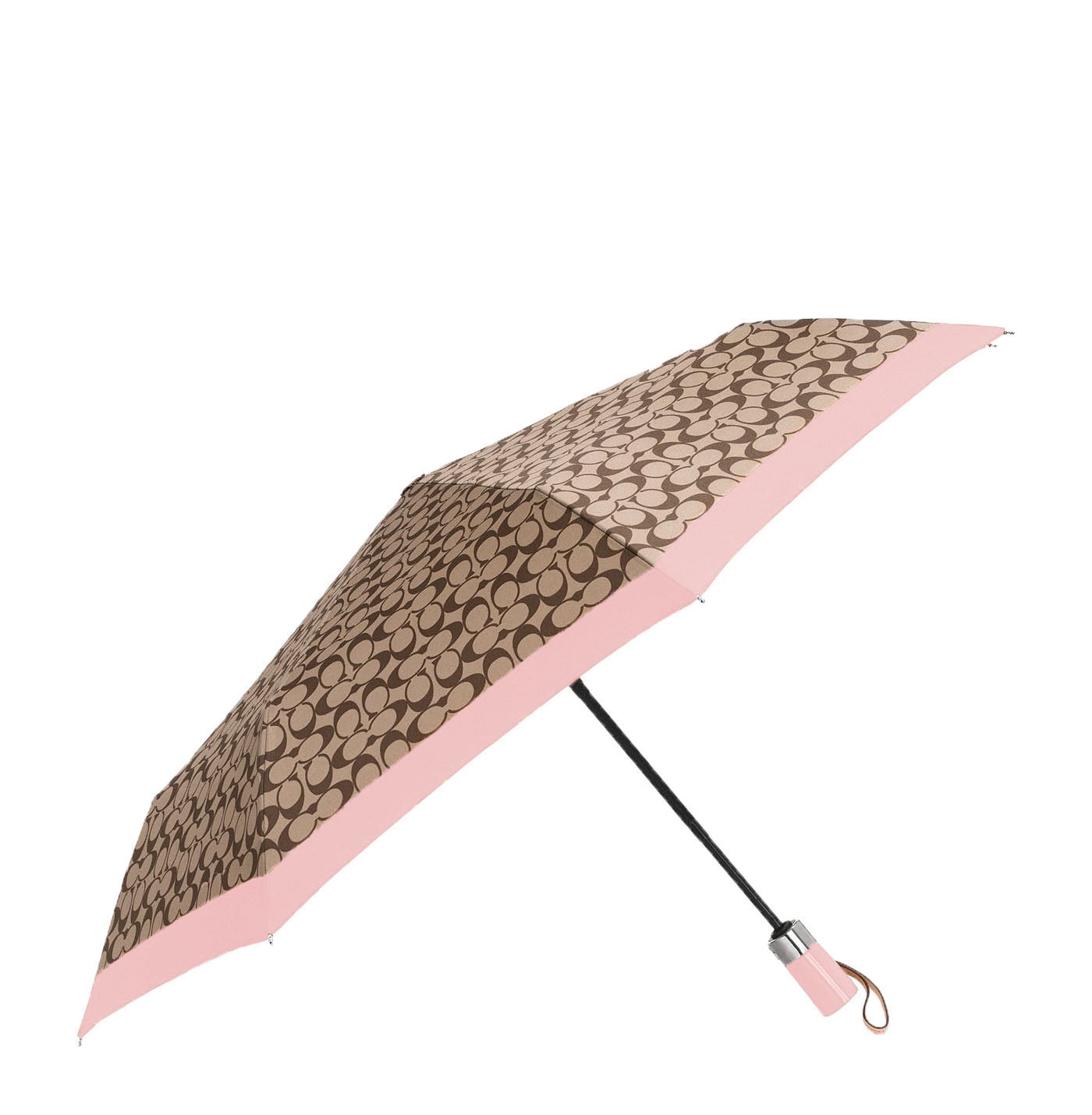 Coach Coach Womens Signature Printed Umbrella (Khaki/Blush) Walmart