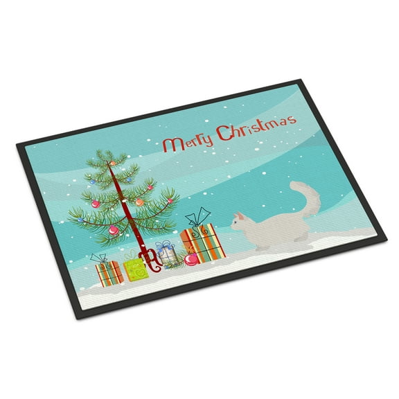 Carolines Treasures CK4657MAT 18 x 27 in. Munchkin No.2 Cat Merry Christmas Indoor or Outdoor Mat