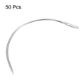thumbnail image 3 of Uxcell 50Pcs Curved Needles 2.5" C Type Weaving Sewing Needles Wig Making Upholstery Big Eye for Carpet Leather Canvas, 3 of 5