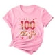 thumbnail image 5 of Camisetas de Cuello de Tripulación de Manga Corta para Mujeres Carta Impresa Camiseta 95% Poliéster 5% Spandex, Manga Corta Cuello Redondo Top Casual para Diario, 5 of 5