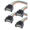 thumbnail image 1 of 4PCS Automobile Ignition Coil Wire Harness Connector,Ignition Coil Repair Plug Connector Pigtail Replacement,Car Accessories, Replaces OEM Part Number: 90980-11885,90919-02240, 1 of 6