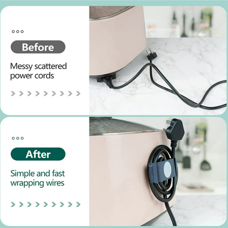 12Pcs Cable Winder Cord Wrap Cord Organizer for Kitchen Appliances