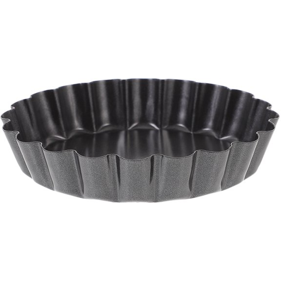 PBPBOX Carbon Steel Cake Pan with Removable Bottom for Easy Demolding Black Round Baking Mold