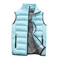 thumbnail image 3 of Winter!Brilliant Puffer Jacket Men No Sleeve Men Winter Coat Padded Vest Warm Hooded Thick Vest Tops Jacket Blue XXXXXL, 3 of 6