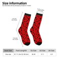 thumbnail image 2 of Fuzoiu Ladybug Pattern Print Athletic Crew Socks for Men & Women,Casual Crew Socks,Above Ankle Crew Socks for Business, Casual, 2 of 6