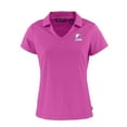 thumbnail image 2 of Women's Cutter & Buck  Pink Cleveland Browns Daybreak Eco Recycled V-Neck Polo, 2 of 3
