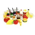 thumbnail image 3 of Juego de juguetes de comida rápida Dollhouse Miniature Food Pretend, 200 piezas, 3 of 6