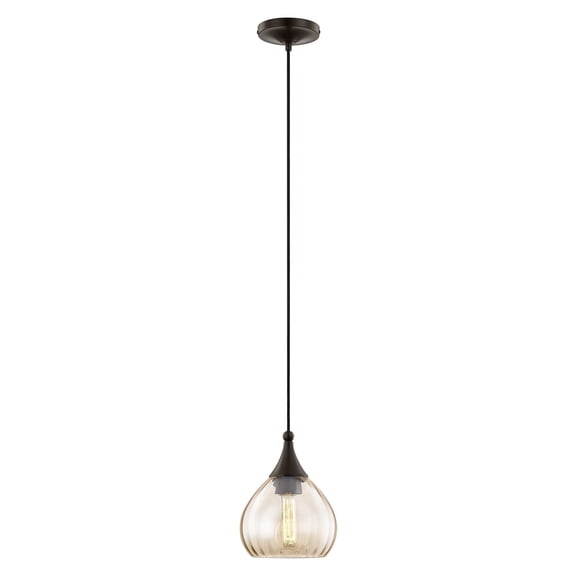 Livex Lighting - Art Glass - 1 Light Mini Pendant in Coastal Style - 7 Inches