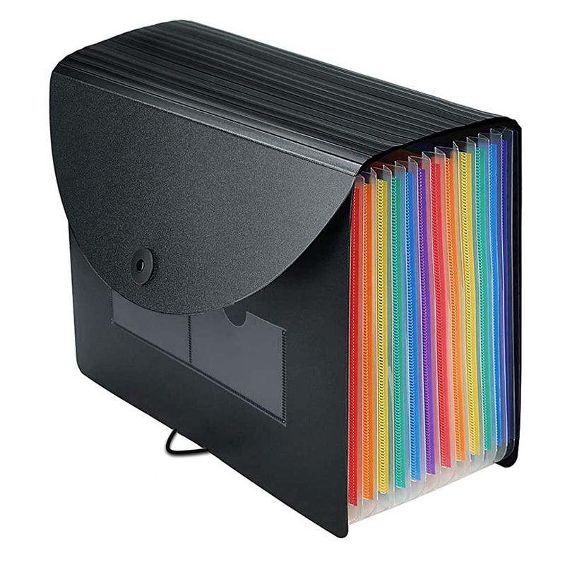 Expanding File Folder 12 Pockets File Organizer Filing Box,A4 Accordion
