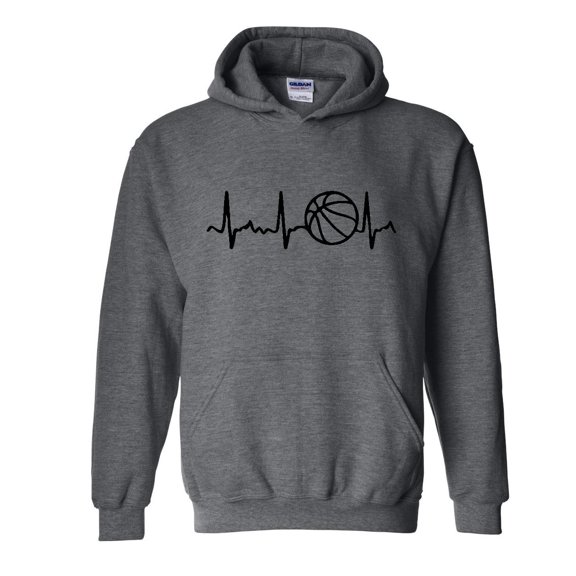 IWPF - Mens Sweatshirts and Hoodies - Basketball Heartbeat