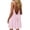 Pink, variant on Summer Camisole Dress for Women Backless Spaghetti Strap Short Dress Sleeveless Adjustable Tie‑String Mini Dress Casual Trendy 2026 Summer Clothes