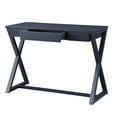 thumbnail image 3 of Gzxs Writing Computer Desk for Home Office, Wooden Entryway Console Table Accent Sofa Table with 1 Drawer for Living Room, 19"D x 42"W x 30"H, Charcoal Gray, 3 of 7