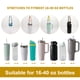 thumbnail image 3 of Correa para asa de botella de agua Sunjoy Tech, hecha a mano, con forma de flor, para vaso de 16 a 40 oz, anilla de seguridad de silicona, cuerda de algodón, soporte para portavasos con forma de, 3 of 7