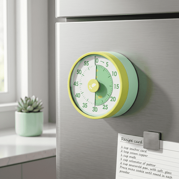 Damkogic 60-Minute Visual Countdown Timer 3.15 inch Classroom Visual for Kids and Adults Kitchen Timer Clock with Magnetic Backing