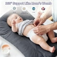 thumbnail image 4 of 100% cotton baby lounger, newborn baby pillow, baby lounger for 0-24 months, 4 of 18