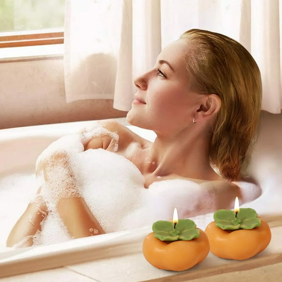 TOPRenddon Persimmon Scented Candle - Soy Candle - Home Aromatherapy - Holiday Candle Gifts - Candle Gifts For Women - Funing And Unique - Birthday Gifts For Sisters