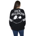 thumbnail image 6 of Disney Women's Jack Skellington Sweatshirt Long Sleeve Hockey Style Jersey, 6 of 8