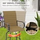 thumbnail image 4 of Qinaqin cm de Profundidadorado 2-PCS Outdoor Swivel Bar Stools Set All- Anchoeather Alturaigh Back y Armrest Perfect para Profundidadck Patio, 4 of 7