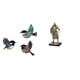 thumbnail image 1 of Pájaro colgante de pared, arte de pared de pájaro de madera, decoración de pared de pájaros voladores de madera, estatua de caballero, letrero artísti, 1 of 8