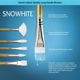 thumbnail image 4 of Royal & Langnickel Snowhite™ 7pc Oil & Acrylic Flat Brush Set, 4 of 8