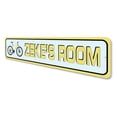 thumbnail image 4 of Kid Bike Room Aluminum Metal Decor Sign - 4x18 inches, 4 of 4