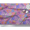 thumbnail image 2 of Soimoi Rayon Fabric Coral,Fish & Sea Turtle Ocean Print Fabric by Yard 56 Inch Wide, 2 of 3
