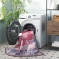 thumbnail image 6 of SAFAVIEH Tucson Cayley Traditional Machine Washable Area Rug, 6' x 6' Square, Red/Navy, 6 of 15