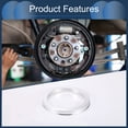 thumbnail image 3 of Unique Bargains Hub Centric Rings, 100mm OD 78.1mm ID Car Wheel Hubrings Aluminum Alloy Silver Tone, 4pcs, 3 of 7