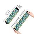 thumbnail image 4 of Pofeuu Tropical Floral Print 30cm Socks, Adult Running Hiking Socks for Youth and Adult, 4 of 7