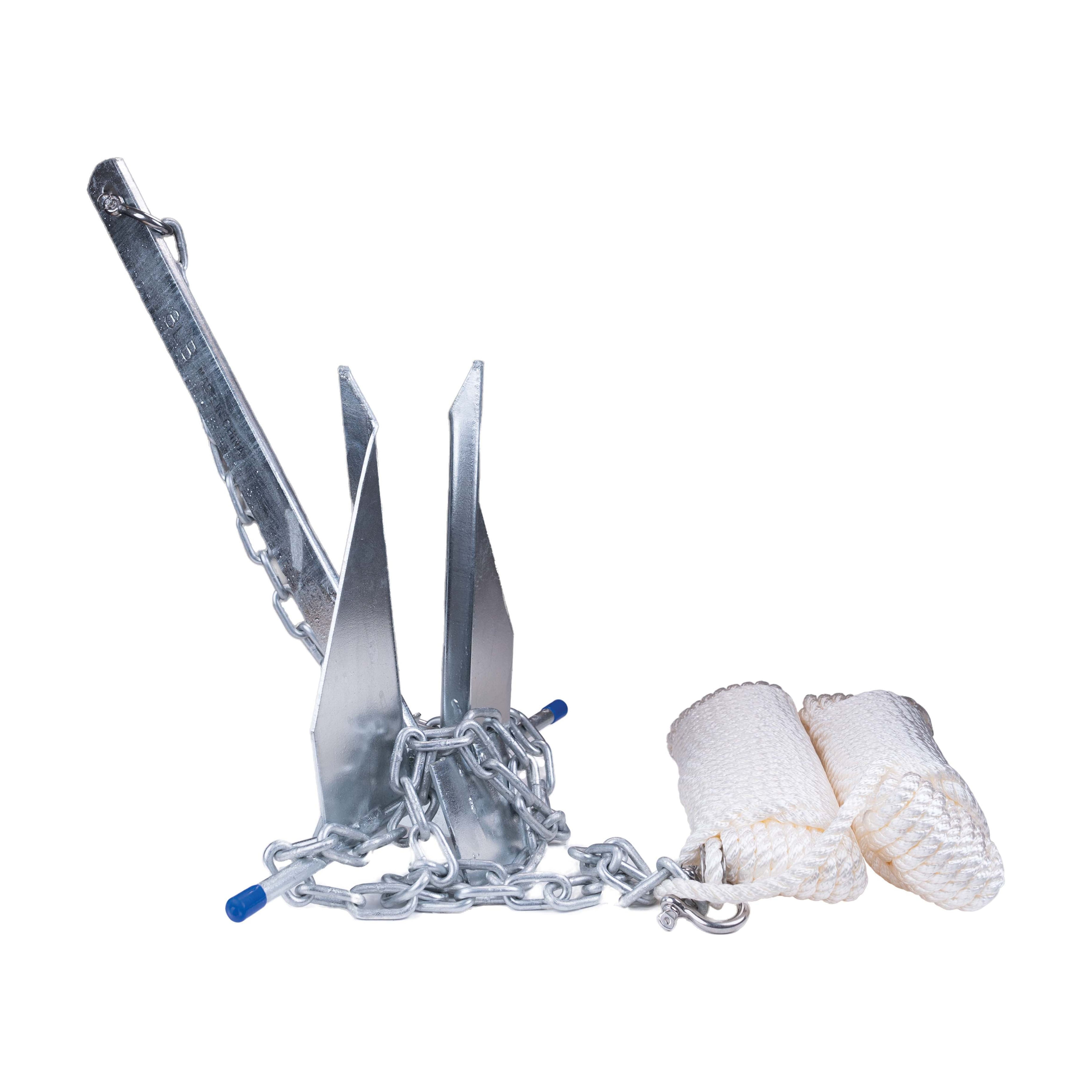 Ozark Trail Galvanized Steel Fluke Anchor Kit, 8 lb