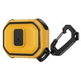 thumbnail image 2 of For Apple AirPods 3 (2021) Heavy Duty Hybrid Snap Switch Button, Secure Lock Clip Protective with Carabiner Belt Loop Cover ,Xpm Phone Case [ Yellow ], 2 of 3