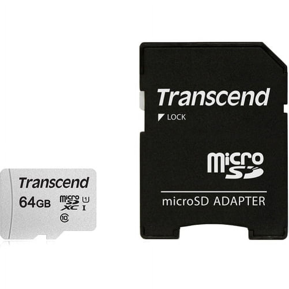 Transcend 64GB Memory Card for Samsung Galaxy A73 5G A53 5G A33 5G A13 5G A03s Phones - High Speed MicroSD Class 10 MicroSDXC
