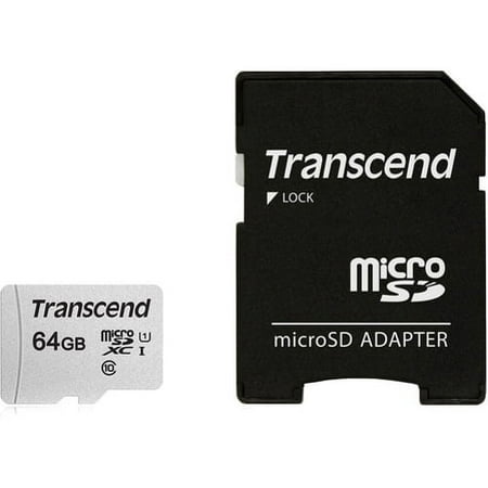 Transcend 64GB Memory Card for Samsung Galaxy A73 5G A53 5G A33 5G A13 5G A03s Phones - High Speed MicroSD Class 10 MicroSDXC