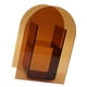 thumbnail image 2 of Jarrón acrílico marrón transparente decorativo florero florero de vidrio nórdico adorno para oficina sala de estar estantería arco marrón, 2 of 12