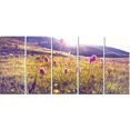 thumbnail image 2 of Pâturage de Montagne avec Fleurs Roses - Grande Impression sur Toile, 2 of 3