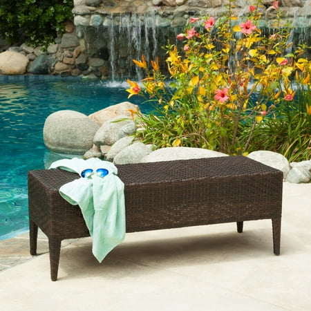 Venice Wicker Outdoor Bench